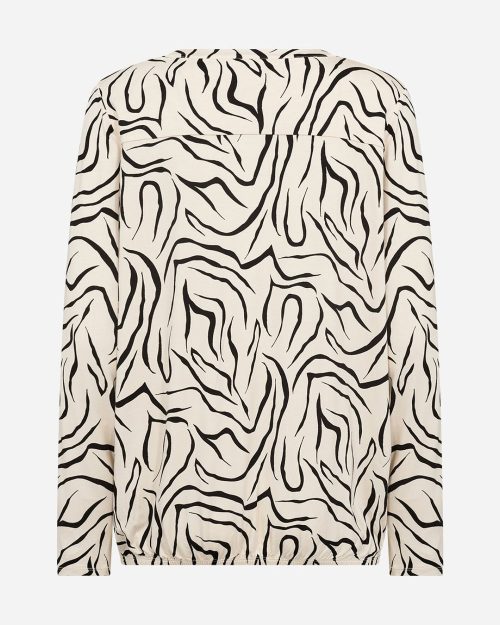Alternative view of Wasabi Saliha 2 Bluse M/Elastik Creme/Sort BM: 44:125 46/48:135 50/52:145 54/56:155 Lg:75 Vejl. 299,95