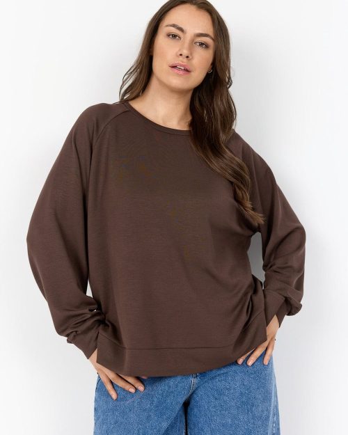 Wasabi Sabina 82 Bluse/Sweatshirt M/Modal Brun BM: 42:120 44:130 M:140 L:150 XL:160 Lg:70 Vejl.299,95