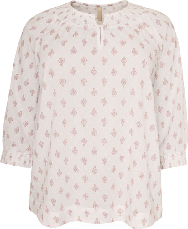 Cassiopeia Enidina Bluse M/Print Hvid BM: S:130 M:140 L:150 XL:160 Lg:75 Vejl. 349,-