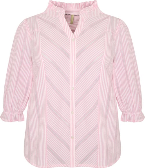 Cassiopeia Gunna Stribet Skjorte Pink Combi BM: S:120 M:130 L:140 XL:150 Lg:70 Vejl. 349,95,-