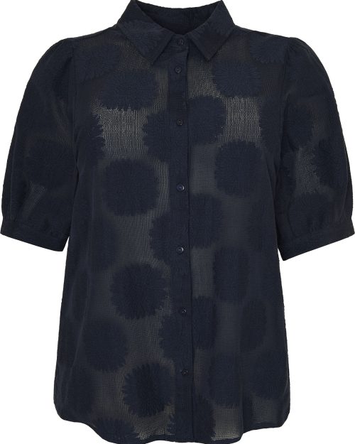 Cassiopeia Lolana Kortærmet Skjorte Navy BM: S:120 M:130 L:140 XL:150 Lg:75 Vejl. 349,-
