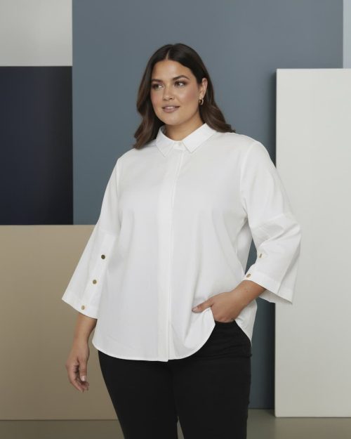 Alternative view of Cassiopeia Metanna Bluse Hvid BM: S:125 M:135 L:145 XL:155 Lg:75 Vejl. 349,-