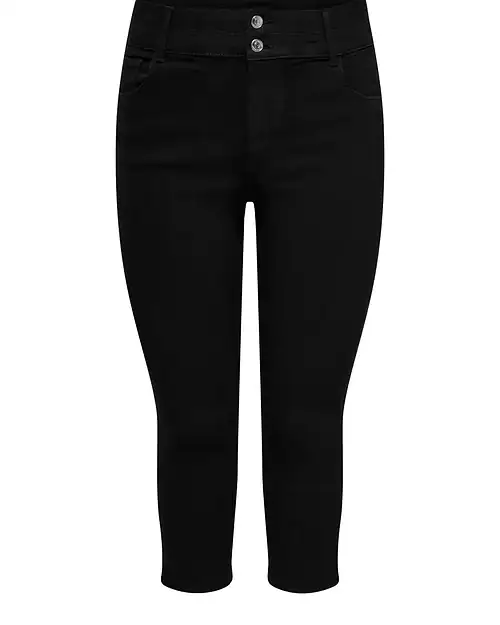 Only Cruz Høj Talje Skinny Denim Capri Sort Skl. 58 Vejl. 299,95 - Billede 6