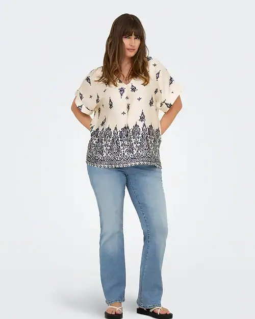 Alternative view of Only Sally Høj Talje Flared Fit Jeans Light Medium Blue Denim Skl. 78
