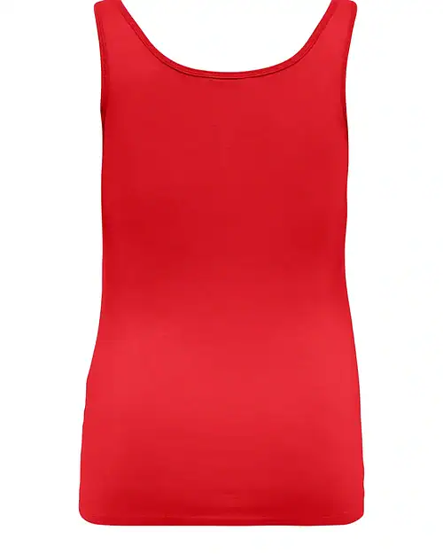 Alternative view of Only Time Tank Top o-hals rød Lg:70 Vejl.129,95