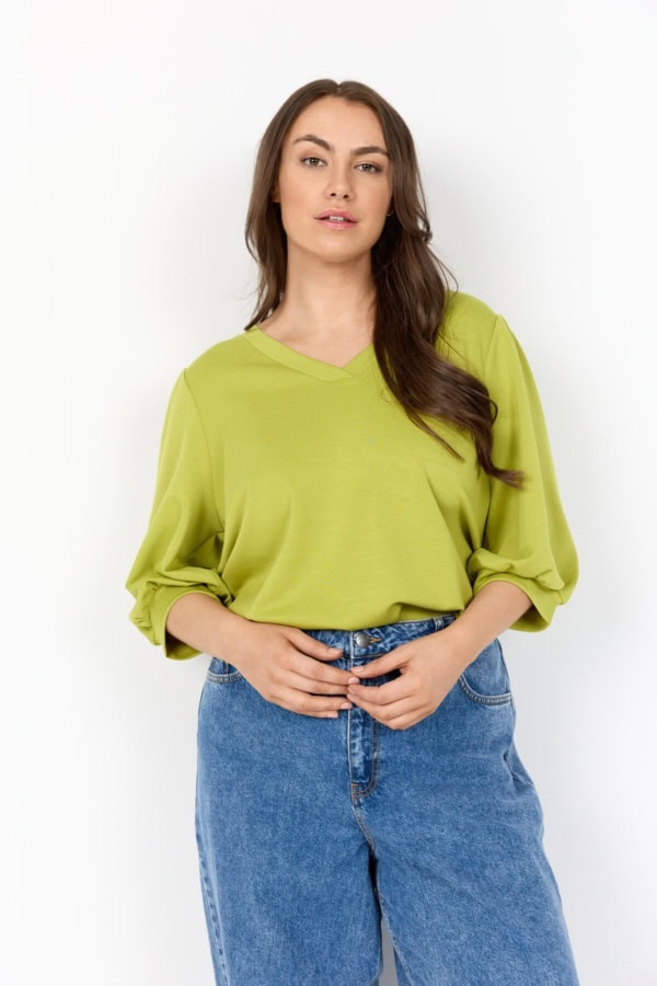 Wasabi Sabina 8 Bluse M/Modal Grøn BM: 42:120 44:125 46/48:130 50/52:140 LG:75 Vejl. 299,95