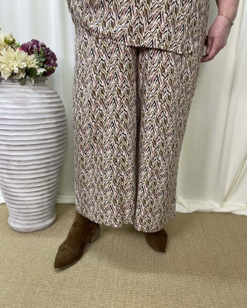 Only Nova Skirt Pant M/Print Beige/Grøn/Brun/Rosa SKL:60 Vejl. 299,95