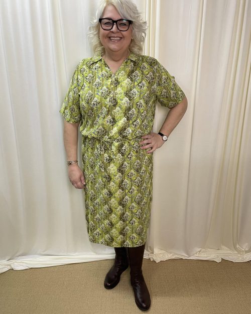 Alternative view of Cassiopeia alessina Kjole M/Print Green Combi BM: S:125 M:130 L:140 XL:150 LG:125 Vejl. 400,-