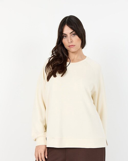 Wasabi Sabina 82 Bluse/Sweatshirt M/Modal Creme BM: 40:120 42:125 44:135 46/48:145 50/52:155 54/56:160 Lg:70 Vejl.299,95