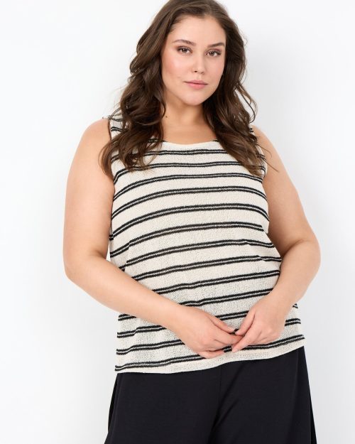 Wasabi Helia 1 Strik Ærmeløs Top Sort/Hvid BM: 44:115 46/48:125 50/52:135 54/56:145 LG:65 Vejl. 199,95