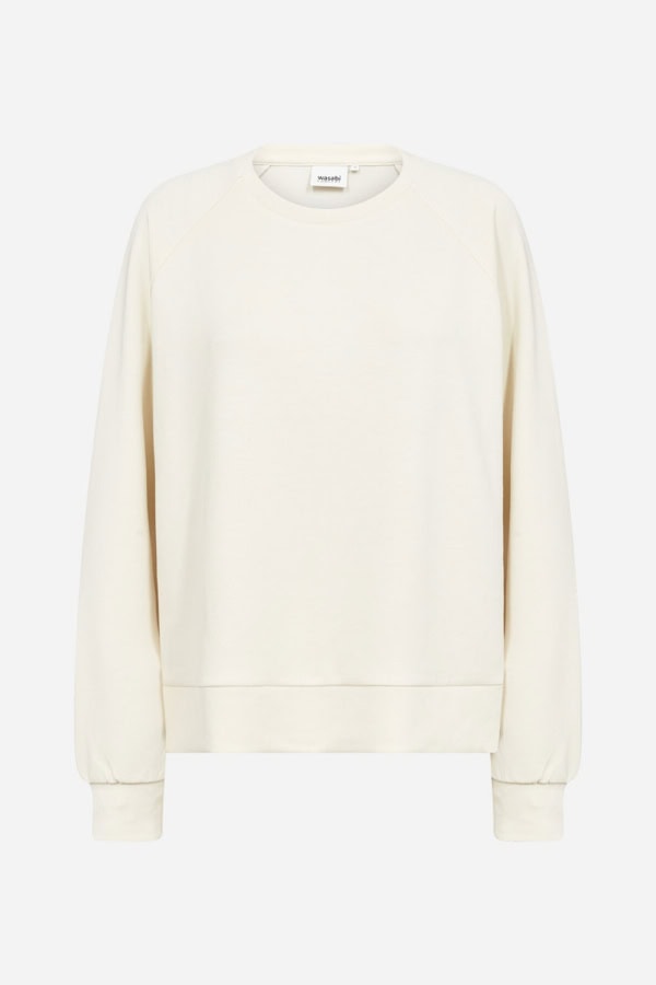 Wasabi Sabina 82 Bluse/Sweatshirt M/Modal Creme BM: 40:120 42:125 44:135 46/48:145 50/52:155 54/56:160 Lg:70 Vejl.299,95 - Billede 4