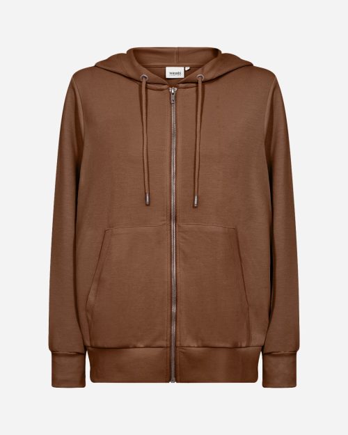 Wasabi Sabina 74 Sweatshirt Hættetrøje M/Modal Cognac-Brun BM: 38:115 40:120 42:125 44:130 46/48:140 50/52:150 54/56:160 58:170Lg:75 Vejl.499,95