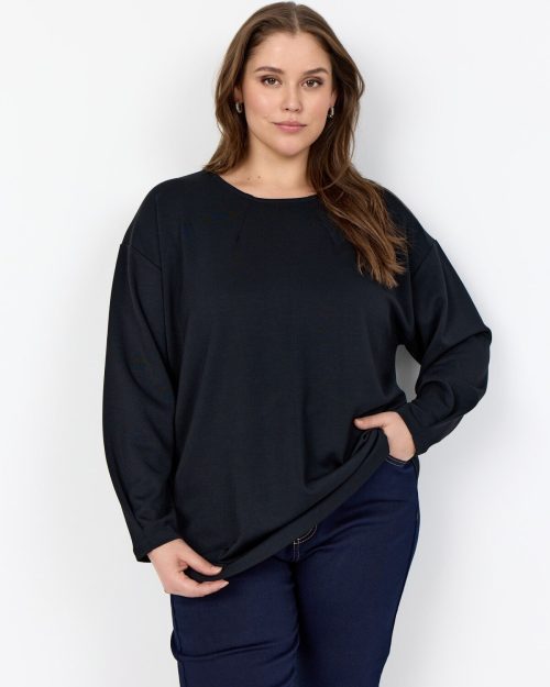 Wasabi Sabina 72 Bluse M/Modal Sort BM: 38:110 40:115 42:120 44:125 46/48:135 50/52:145 54/56:155 LG:75 Vejl. 349,95