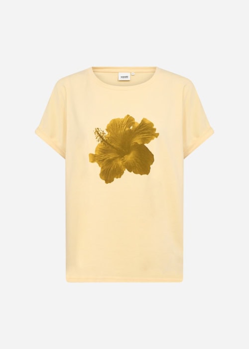 Wasabi Helene 1 T-Shirt Gul M/Blomster BM: 42:120 44:125 46/48:135 50/52:145 54/56:155 Lg:75 Vejl. 169,95