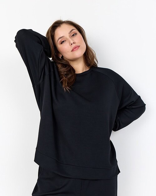 Wasabi Sabina 82 Bluse/Sweatshirt M/Modal Sort BM: 40:120 42:125 44:135 46/48:145 50/52:155 54/56:160 Lg:75 Vejl.299,95