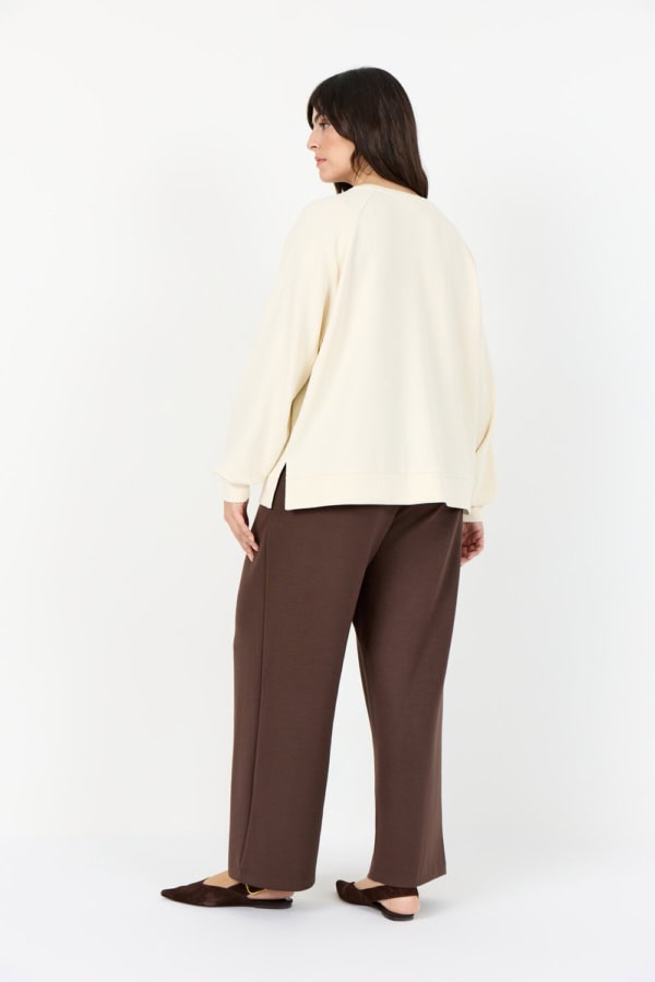 Wasabi Sabina 82 Bluse/Sweatshirt M/Modal Creme BM: 40:120 42:125 44:135 46/48:145 50/52:155 54/56:160 Lg:70 Vejl.299,95 - Billede 3