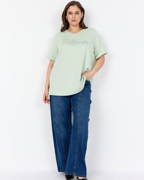 Alternative view of Wasabi Sabina 81 T-Shirt M/Modal Lys Mint BM: 44:125 46/48:135 50/52:145 54/56:155 Lg:80 Vejl.299,95