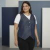 Cassiopeia Gabianna Vest Denim Look Blue Wash M: S:110 M:120 L:130 XL:140 LG:65 Vejl. 419,-