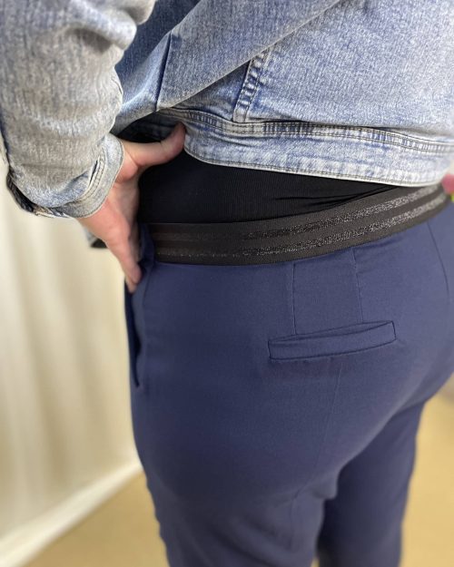 Cassiopeia Rinatta Pants Habit Look M/Elastik Navy SKL:71 Vejl. 450,- - Billede 3