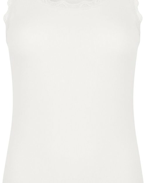 Cassiopeia Issane Top M/Blondekant Hvid Lg:80 Vejl.219,-