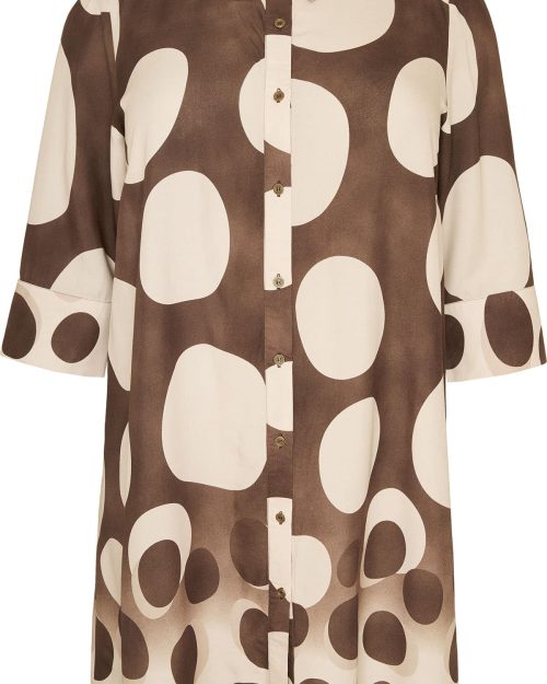 Cassiopeia Odettesse Tunic 3/4 Ærme Brun M/Beige Cirkler BM: S:120 M:130 L:140 XL:150 LG:100 Vejl. 449,-