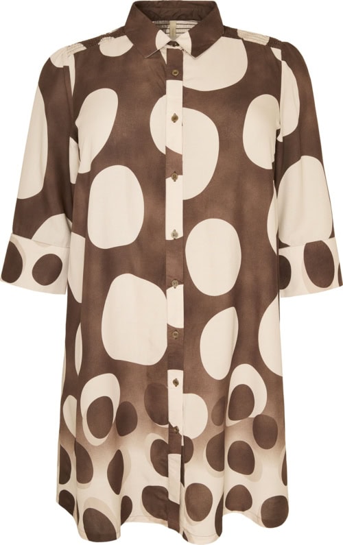 Cassiopeia Odettesse Tunic 3/4 Ærme Brun M/Beige Cirkler BM: S:120 M:130 L:140 XL:150 LG:100 Vejl. 449,-