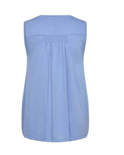 Alternative view of Only Coral V-Neck Top Uden Ærmer Lyseblå BM: S:115 M:125 L:135 XL:145 LG:75 Vejl. 149,95
