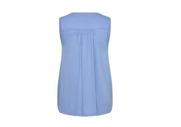 Only Coral V-Neck Top Uden Ærmer Lyseblå BM: S:115 M:125 L:135 XL:145 LG:75 Vejl. 149,95 - Billede 2