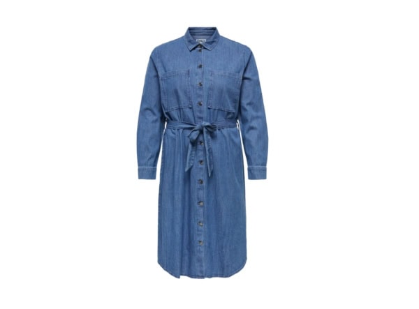 Only Mary Lang Denim Kjole M/Bindebånd Dark Blue BM: 42:115 44:120 46:125 48:130 50:135 52:140 54:150 LG:120 Vejl. 529,95 - Billede 6