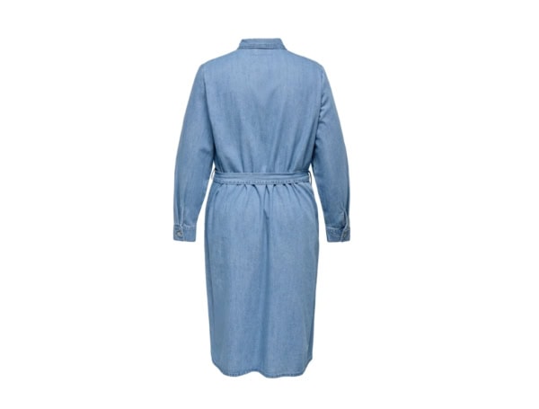 Only Mary Lang Denim Kjole M/Bindebånd Light Blue BM: 42:115 44:120 46:125 48:130 50:135 52:140 54:150 LG:120 Vejl. 529,95 - Billede 2