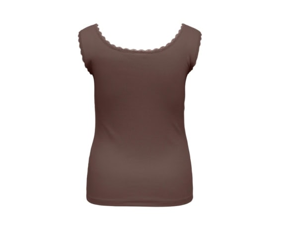 Only Fenja Ribbet Top M/Blonde Brun LG:70 Vejl. 129,95 - Billede 2