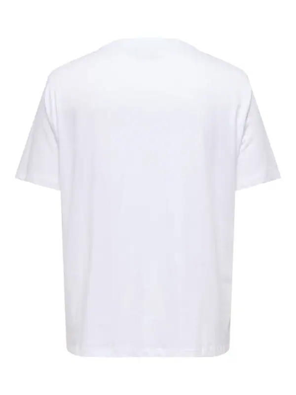 Only Alberte T-Shirt Hvid M/Blå Print BM: S:125 M:135 L:145 XL:155 Lg:70 Vejl. 159,95 - Billede 2
