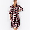 Wasabi Sarena 3 Kjole M/Print Rosa/Sort/Hvid Vejl. 499,95