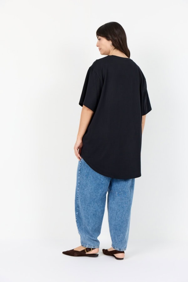 Wasabi Verona 9 Lang T-Shirt Tunika Sort M/Lomme BM: 42:120 44:125 46/48:135 50/52:145 54/56:155 Lg:85/90 Vejl. 349,95 - Billede 2