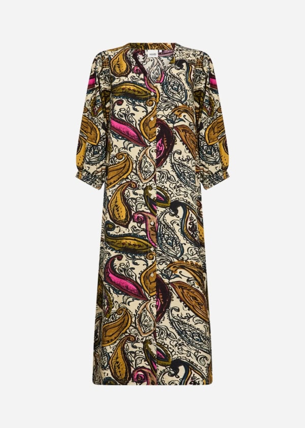 Wasabi Heva 4 Kjole Creme M/Paisley Print Vejl. 599,95 - Billede 2