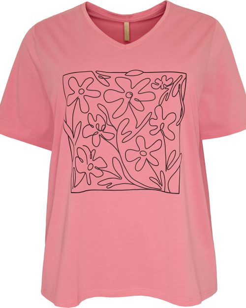 Cassiopeia Nianna T-Shirt M/Print Rosa Combi BM: S:120 M:130 L:140 XL:150 LG:75 Vejl. 250,-