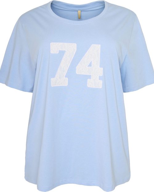 Cassiopeia Solissa Oversize T-Shirt M/Blonde 74 Blue Combi BM: S:135 M:145 L:155 XL:165 LG:80 Vejl. 250,-