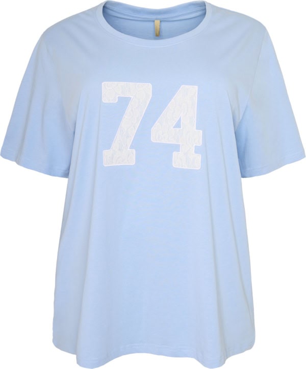 Cassiopeia Solissa Oversize T-Shirt M/Blonde 74 Blue Combi BM: S:135 M:145 L:155 XL:165 LG:80 Vejl. 250,-