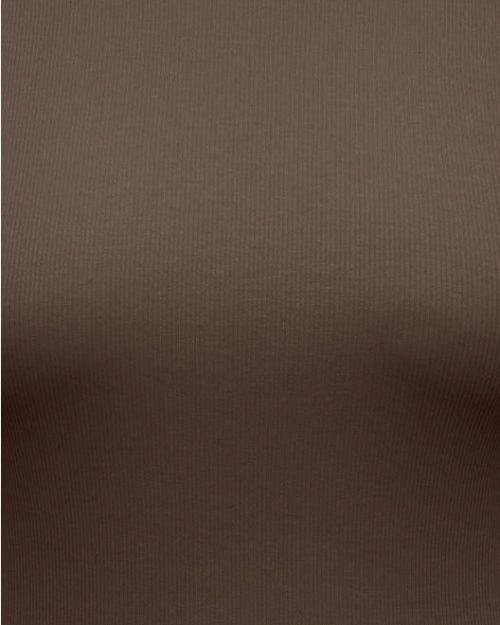Only Val O-Neck Langærmet Ribbet Top Brun LG:65 Vejl. 159,95 - Billede 3