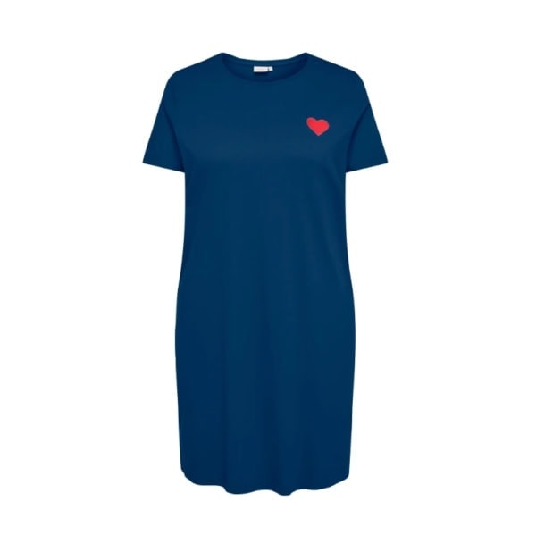 Only Anita T-Shirt Kjole M/Hjerte Navy BM: M:130 L:140 XL:150 LG:95 Vejl.149,95
