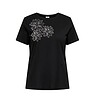 Only Timon T-Shirt Sort M/Blomster & Perler BM: S:120 M:130 L:140 XL:150 LG:70 Vejl.179,95