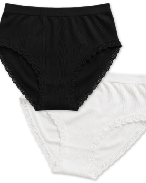 Vanting sømløs trusser m/blonde 3-pack 1 hvid+2 sorte   L/Xl=42-46 2Xl/3Xl=48-52 Vejl.249,-