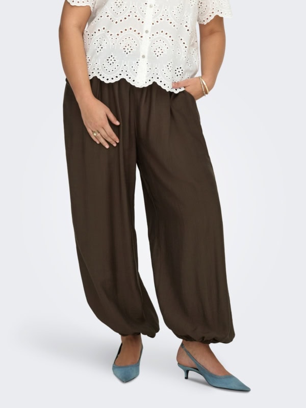 Only Camille Harem/Balloon Pants M/Elastik i bunden Brun SKL:70 Vejl. 299,95