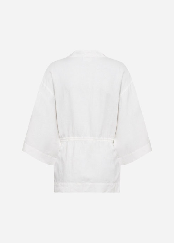 Wasabi Corinna 25 Hør/Viskose Skjorte Hvid M/Bindebånd LG:85 Vejl. 599,95 - Billede 2