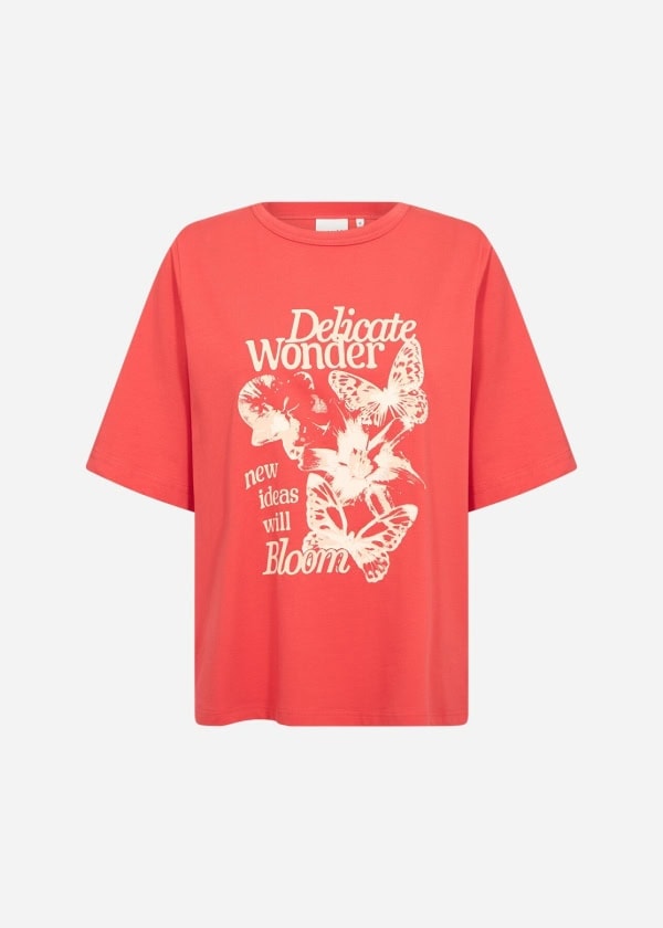 Wasabi Helene 2 T-Shirt Rød M/Print BM: 38:110 40:115 42:120 44:125 46/48:135 50/52:145 LG:75 Vejl. 169,95 - Billede 4