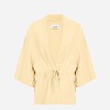 Wasabi Corinna 25 Hør/Viskose Skjorte Gul M/Bindebånd LG:85 Vejl. 599,95