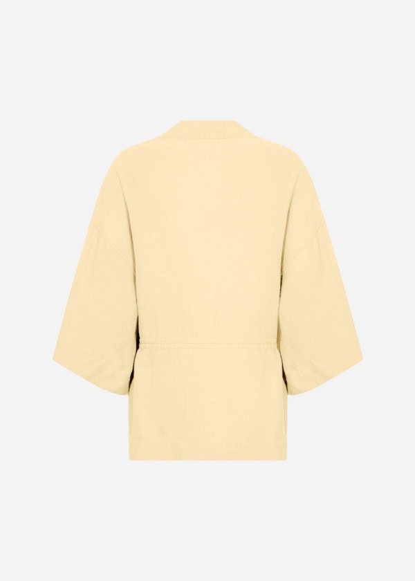 Wasabi Corinna 25 Hør/Viskose Skjorte Gul M/Bindebånd LG:85 Vejl. 599,95 - Billede 2