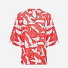Wasabi Hermina 2 Kortærmet Bluse M/Print Rød/Hvid BM: 42:125 44:130 46/48:140 50/52:150 54/56:160 LG:75 Vejl. 349,95