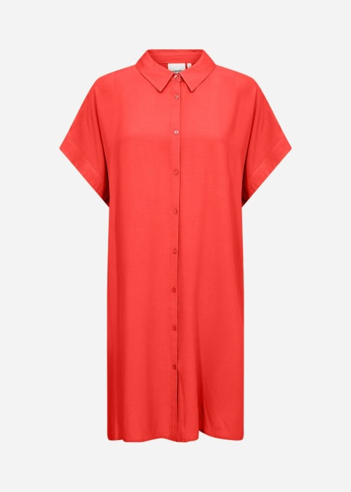 Wasabi Sia 5 Skjorte Tunic Kortærmet Rød BM: 42:120 44:145 46/48:155 50/52:165 54/56:175 LG:105 Vejl. 349,95