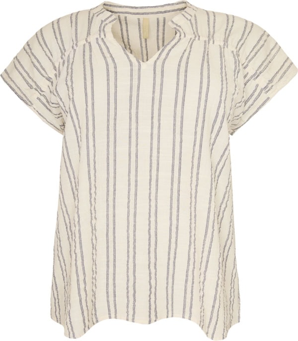 Cassiopeia Henitta Bluse Stribet Cream Combi BM: S:125 M:135 L:145 XL:155 LG:75 Vejl. 349,- - Billede 3